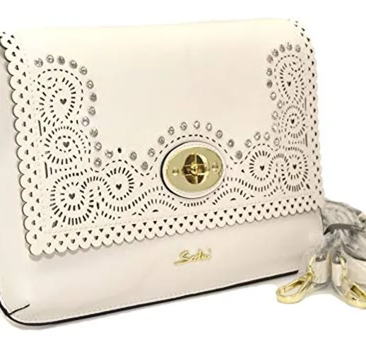 Sodini Borsa bianco avorio - articolo B19007A (Dimensioni 29x20x5 cm)