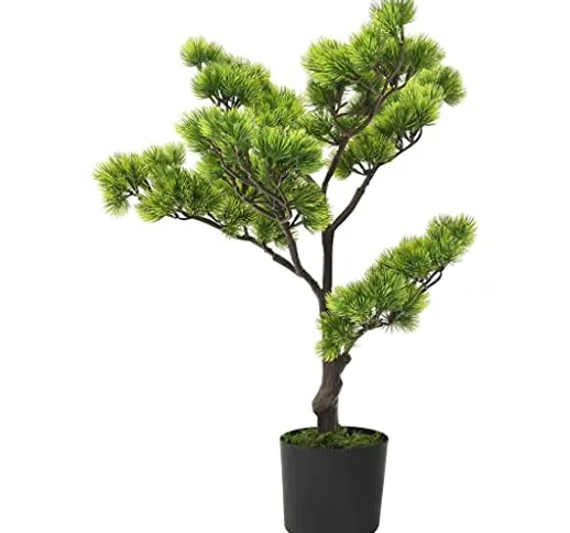 vidaXL - Kunstpflanzen - Künstlicher Bonsai Pinus mit Topf 60 cm Grün