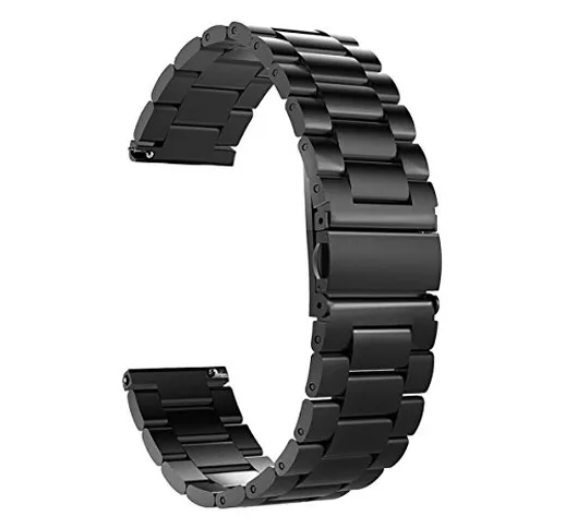 Vanctec - Cinturino di ricambio per smartwatch Samsung Gear S3 Frontier e S3 Classic, 22 m...