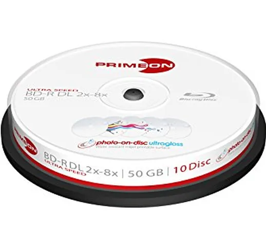 Primeon BD-R 50GB Blu-ray registrabile (BD-R) - Confezione da 10