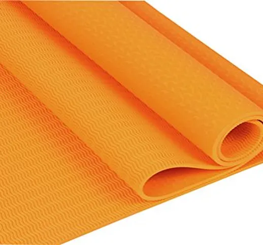 QUBABOBO 6 mm TPE Single/bicolor tappetino da yoga, ad alta densità e antistrappo per pila...