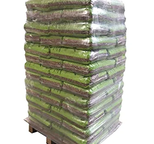 Offerta Bancale Pellet 65 Sacchi da 15 KG - Abete e Faggio Made in Italy - Certificazione...