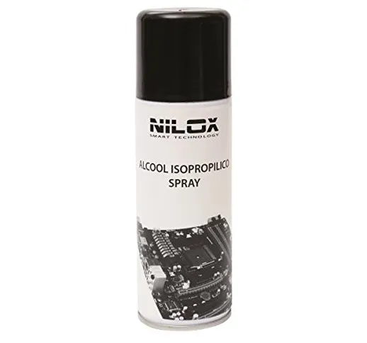 Nilox, Spray Alcool Isopropilico, Rimuove Olio, Grasso e Ossidi da Dispositivi Meccanici,...
