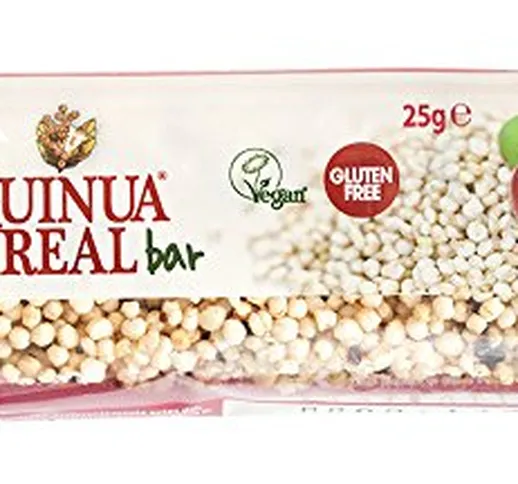 La Finestra Sul Cielo Quinua Real - Barretta di Quinoa con Cranberries Bio - Pacco da 20 x...