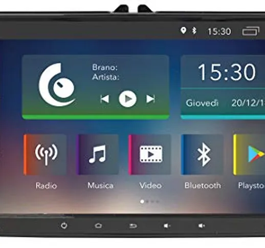 Jfsound, Autoradio Custom Fit, Volkswagen Universal, con Android 8.0 8Core, Wi-Fi e Blueto...