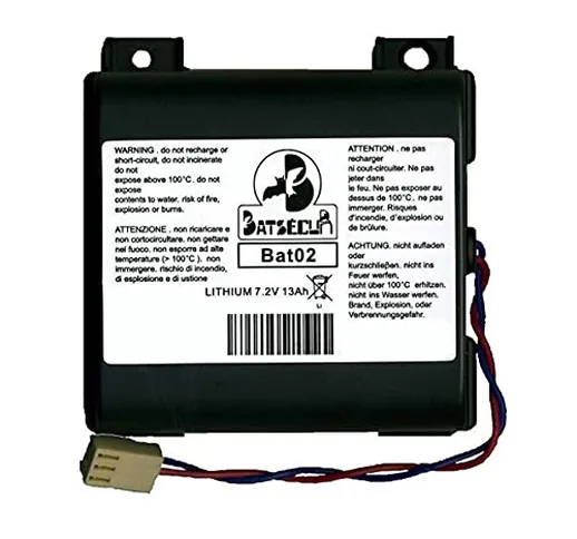 Maxxistore - Batsecur batteria bat02 Logisty compatibile Daitem Diagral batli02-7,2 V 13 A...