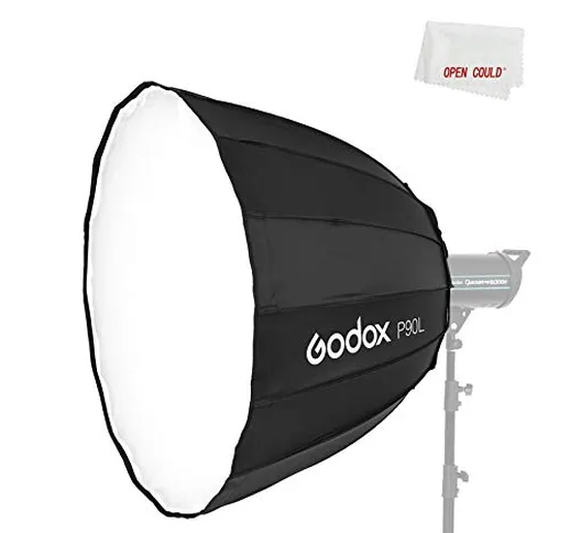 Godox P90L - Softbox portatile da 90 cm, per studio fotografico Bowens Mount Studio Flash...