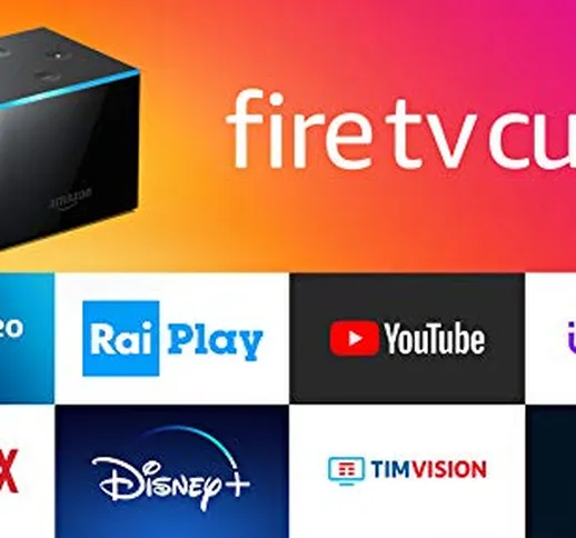 Fire TV Cube, Ricondizionato Certificato | Lettore multimediale per lo streaming con contr...