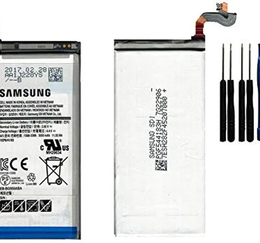 Samsung - Batteria Originale EB BG950ABE per Samsung Galaxy S8 G950F + Kit Smontaggio