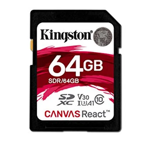 Kingston SDR/64GB Schede SD, Nero