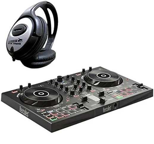 Hercules DJControl Inpulse 300 - Controller DJ a 2 posti, cuffie Keepdrum