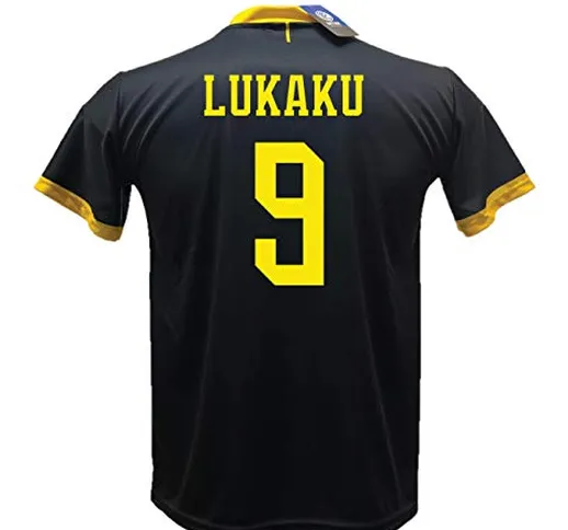 dnd di d'andolfo ciro Terza Maglia Inter Nera Lukaku 9 Calcio Replica autorizzata 2019-202...