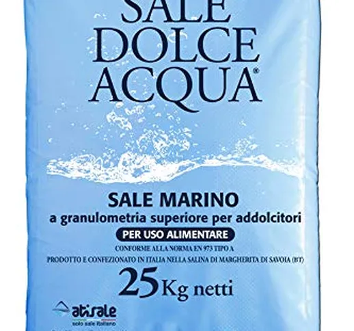Lapi - 25 kg sacco SALE GRANULARE ALIMENTARE IPERPURO SALEMARINO per acqua piscina - ANCHE...
