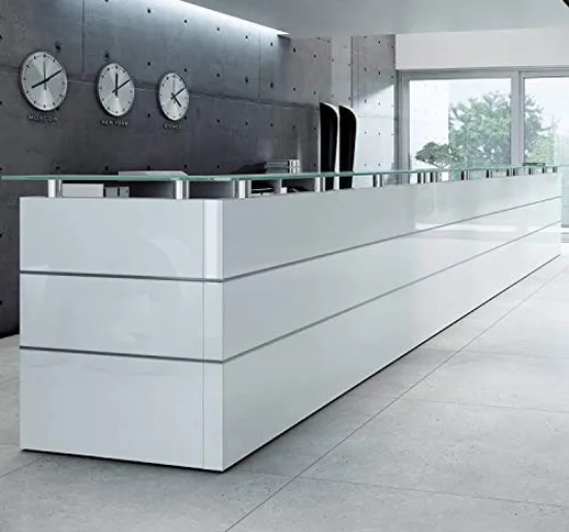 Maro Office Furniture - Banco di ricevimento da bancone per reception (lingua italiana non...