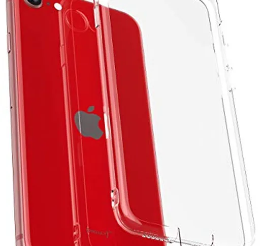 COVERbasics Cover Compatibile con iPhone 7/8/SE 2020 (PROCAM) Custodia Trasparente in Sili...