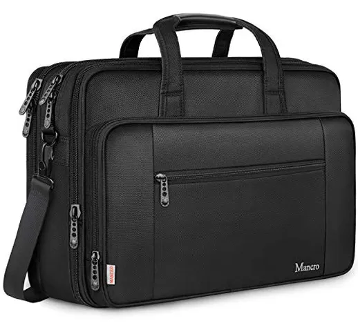 Borsa per PC portatile 15.6 pollici e tablet Uomo Laptop Borsa Messenger a Spalla Borsa a...