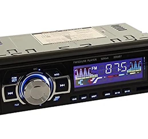 Di Tutto Per Tutti® Autoradio MP3 Stereo Car Auto 4 X 65W Supporto USB/SD/AUX/USB Ricarica...