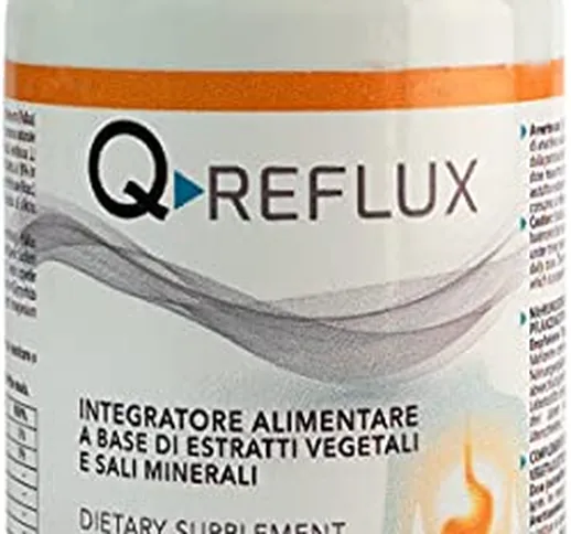 Q1 Q-Reflux Integratore Alimentare Naturale per Bruciore di Stomaco, Acidità e Reflusso |...