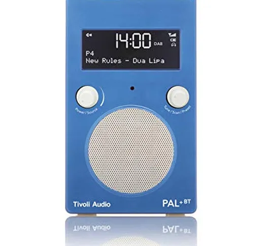 Tivoli Audio PAL+ BT - Radio portatile DAB/DAB+/FM con Bluetooth per streaming senza fili...