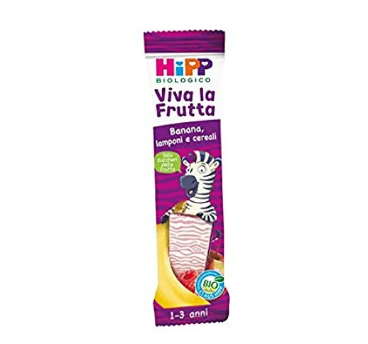 Hipp Biologico Viva La Frutta Barretta Gusto Banana Lamponi E Cereali 23g