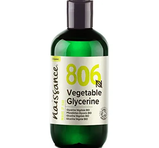 Naissance Glicerina Vegetale Biologica 250ml – Kosher, Vegan, Umettante Naturale, senza OG...