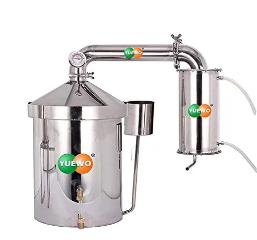 120 litri casa alcool distillatore acqua per oli essenziali Alambicco acciaio inox Tempera...