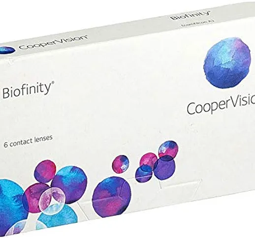 Biofinity - Lenti mensile morbide, R 8.6, D 14, 6 pezzi, Diottrie -1.75