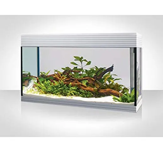 Askoll - Acquario Askoll Pure Xl Led Purewhite (Bianco Lucido) + Kit Allestimento E Manute...