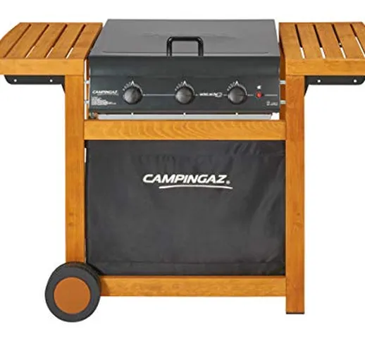 Campingaz Barbecue Gas Adelaide 3 Woody, Grill Barbecue a Gas a 3 Bruciatore, Potenza di 1...