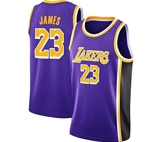 Th-some NBA Maglia per Bambini Bulls Jordan No.23, Lakers Bryant No.24, Lakers James No.23...