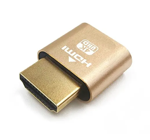 EZDIY-FAB HDMI Dummy Plug,Ghost Senza Testa, Emulatore Display,GPU VGA Supporta 4K 3840x21...