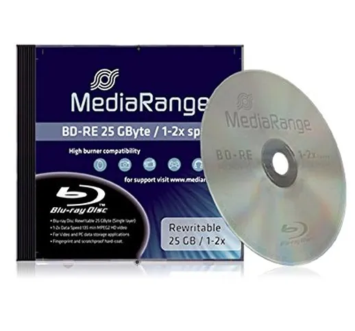 MediaRange MR491 25GB BD-RE disco vergine Blu-Ray