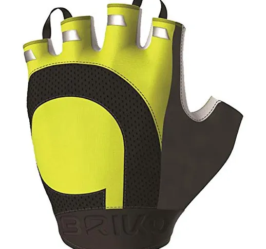 Briko New Corsa Glove Guanti Ciclismo, Unisex - Adulto, 2002QA0, Lime Verde, M