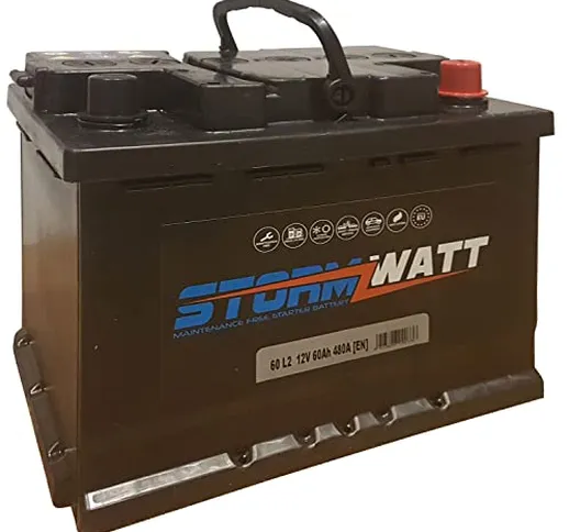 Stormwatt batteria per auto 44AH L1 12V spunto 320A lunga durata per tutti i tipi di veico...