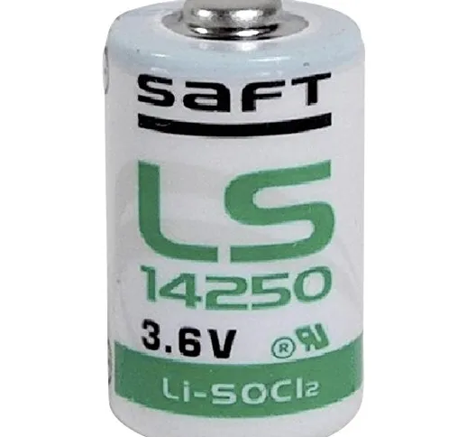 Saft LS14250 - Batteria 1/2 Li-SOCl2 (3,6 V, AA, confezione da 10 pezzi)