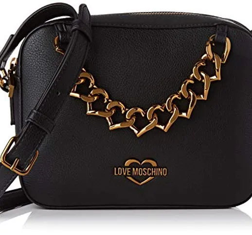 Love Moschino TPU, Borsa da Donna, Nero, Normale