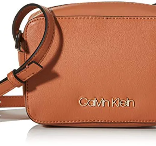 Calvin Klein Ck Must Camerabag - Borse a tracolla Donna, Marrone (Cuoio), 1x1x1 cm (W x H...