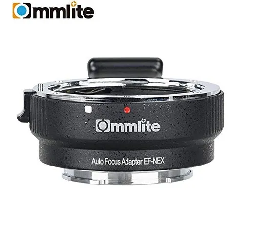 Commlite Auto Focus EF-NEX EF-EMOUNT FX - Adattatore per obiettivo Canon EF EF-S su Sony E...