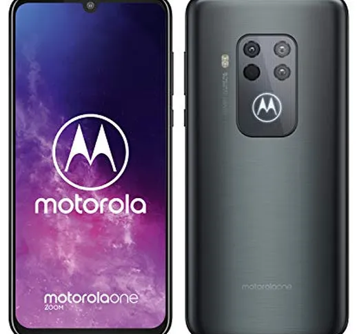 Motorola One Zoom, Smartphone Versione standard, Quad Camera 48MP, 128GB, Batteria 4000 mA...