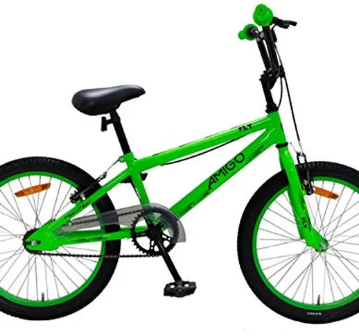 Amigo Fly - Bicicletta per bambini 20 pollici - Per ragazzi e ragazze dai 5 ai 9 anni - Bi...