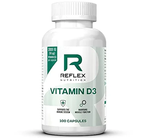 Reflex Nutrition Vitamin D3 100 Capsule, 2000 Ui - 70 Gr