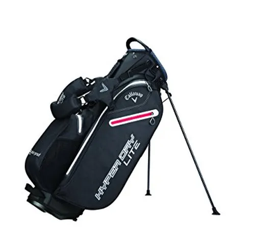 Callaway Hyper Dry Lite Borsa per Mazze da Golf, Uomo, Uomo, 5117087, Nero/Grigio/Bianco,...