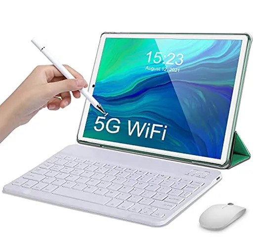 Tablet in Offerta 5G WiFi Android 10.0, 128GB Scalabile 4GB RAM + 64GB ROM, DUODUOGO T30 T...