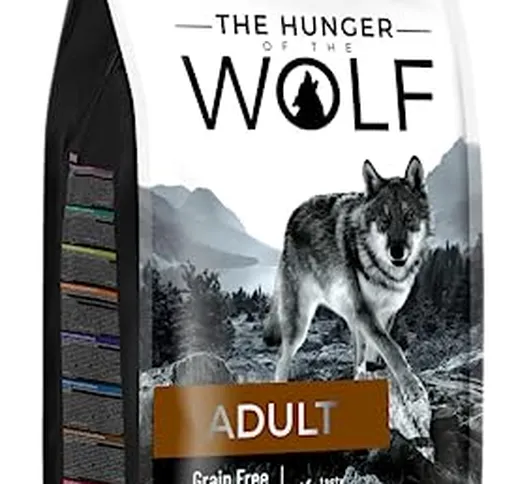 The Hunger of the Wolf Cibo secco per cani adulti di tutte le razze e cani con allergie, l...