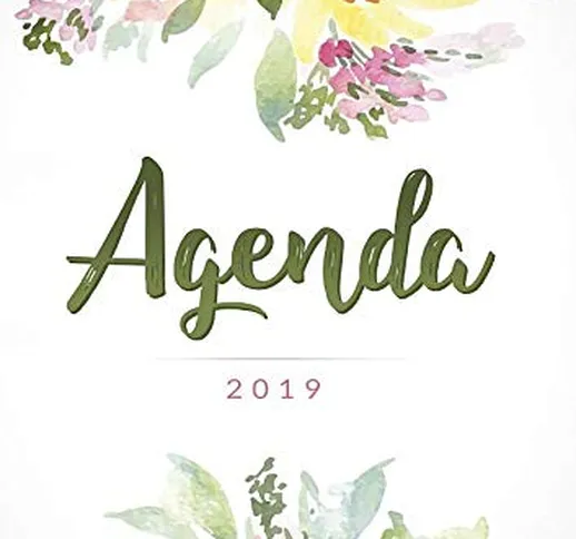 Agenda 2019: Agenda settimanale con calendario 2019 - 14,8x21 cm include Inspirational cit...