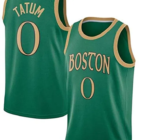 CCKWX NBA Maglie - Boston Celtics # 0 Tatum Retro Pullover di Pallacanestro, Fresco E Tras...