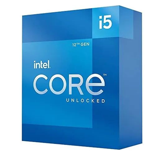 Intel Core i5-12400F - Processore desktop di 12° generazione, 2.5GHz, 6 core, LGA1700, RAM...