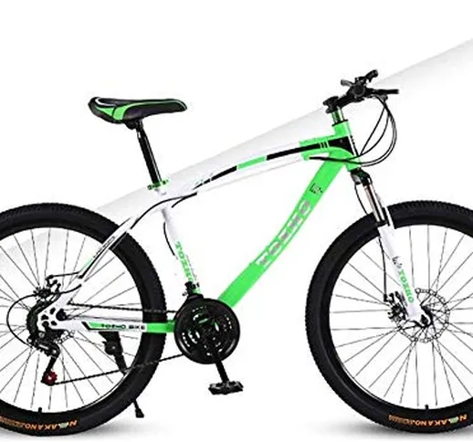 Outdoor Sci di Ammortizzatore Boy/Girl 24 '' Mountain bike, alta acciaio al carbonio 21 va...