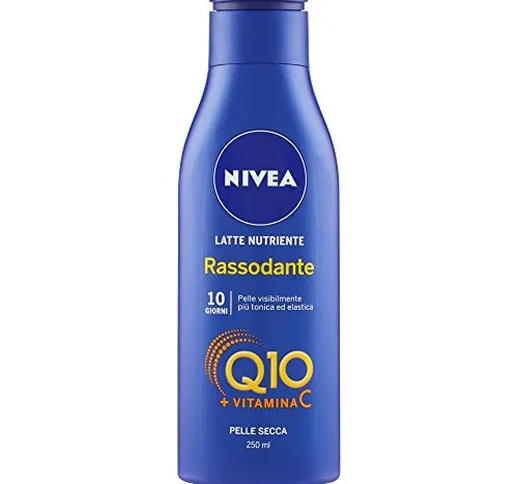 NIVEA Latte Idratante Rassodante Q10 Vitamina C, Crema Corpo Pelle Secca, 250 ml