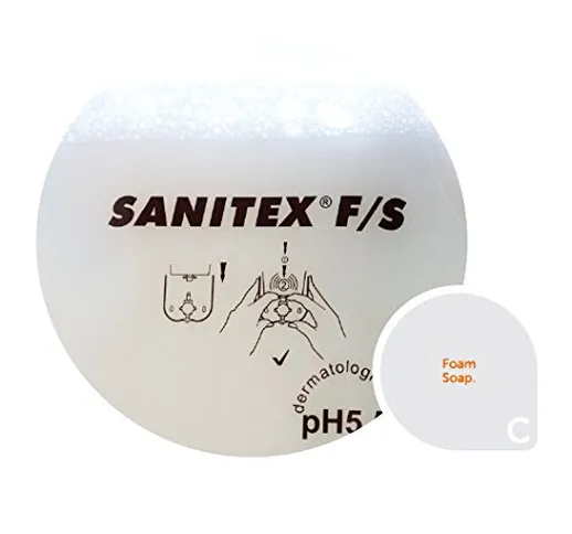 vectair sistemi bk021-fs Sanitex Schiuma di Sapone Refill, 800 ml, colore: bianco (Confezi...